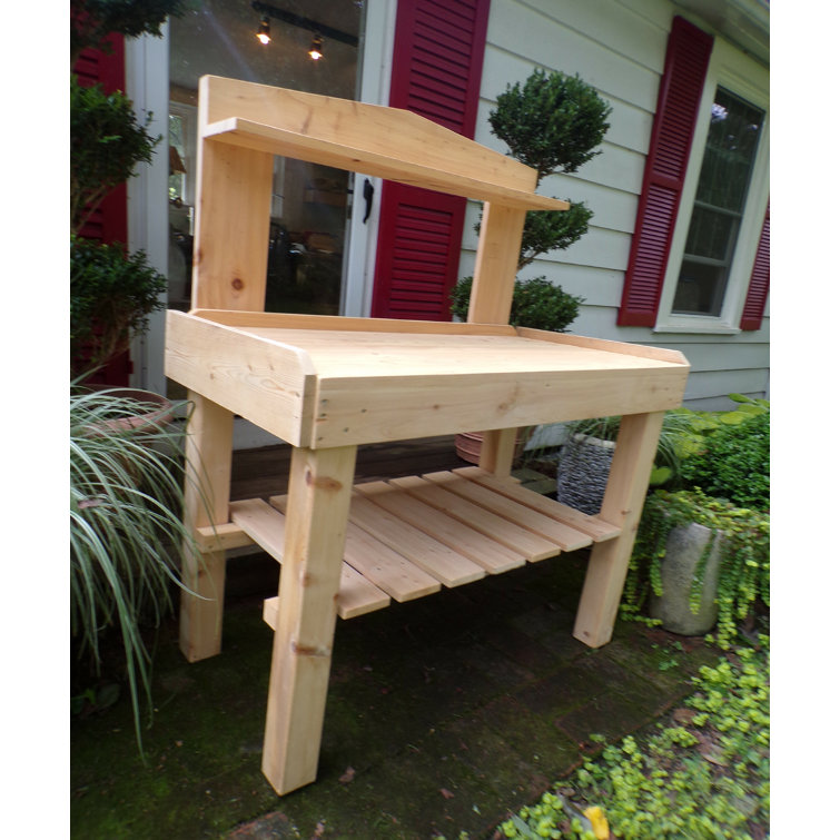 Arlmont & Co. Ricardo Cedar Potting Bench & Reviews Wayfair Canada